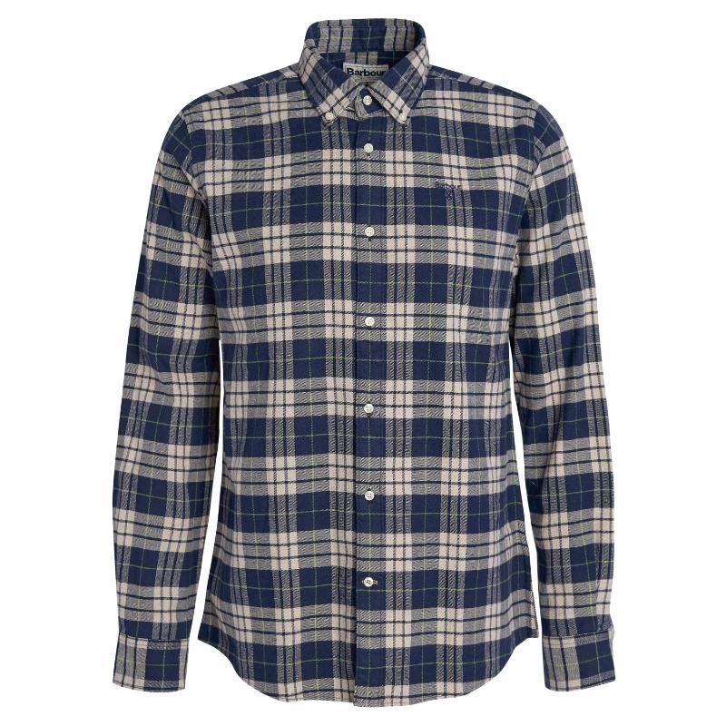 Dont Wait Save Today MustHave Steals Barbour Swinton Tailored Fit Mens Shirt - Navy