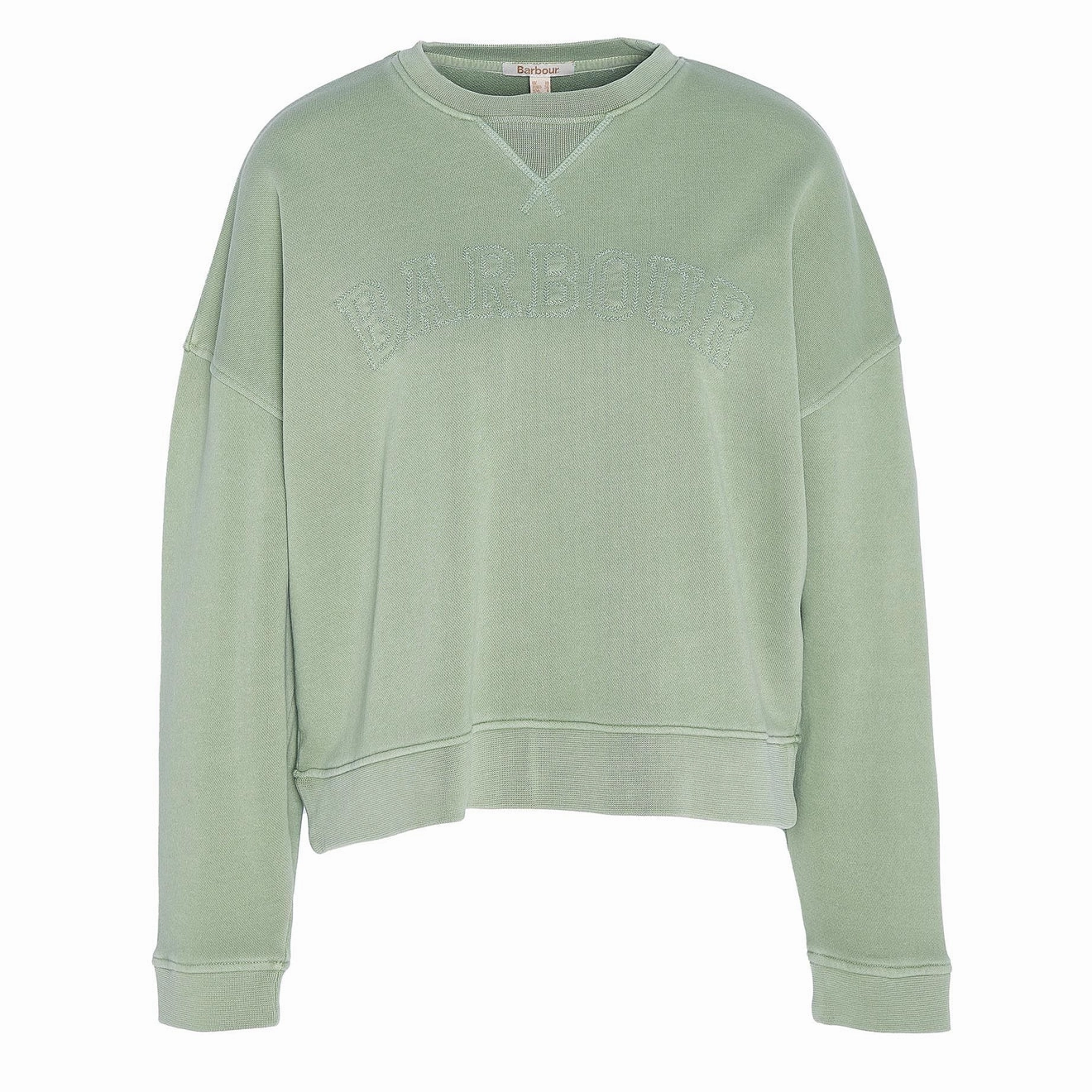 Online Exclusive Offer Weekend Specials Barbour Womens Sandgate Crew Neck Sweatshirt Nephrite Green Wash