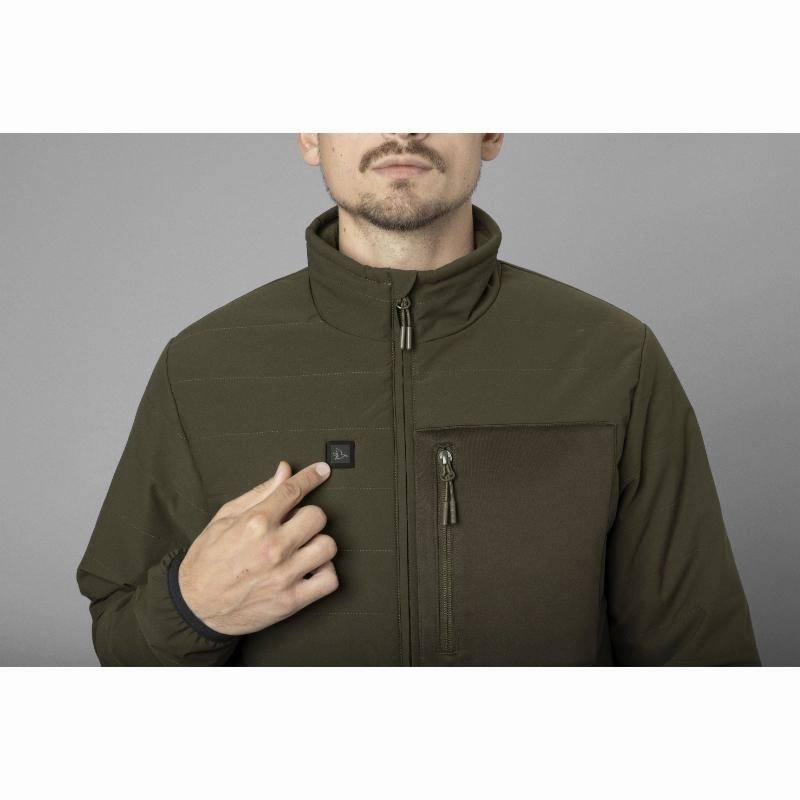 Perfect Gift Sale Hot Offer Frenzy Seeland Celsius Heated Mens Jacket - Pine Green