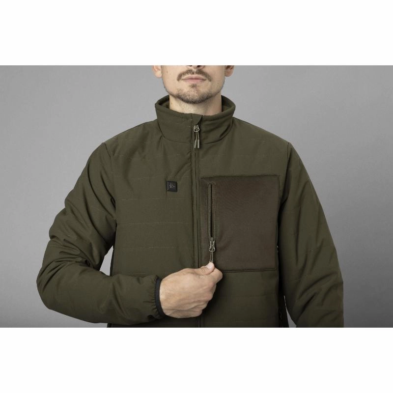 Grab Your Deal Today Hot Sale Today Seeland Celsius Heated Mens Jacket - Pine Green