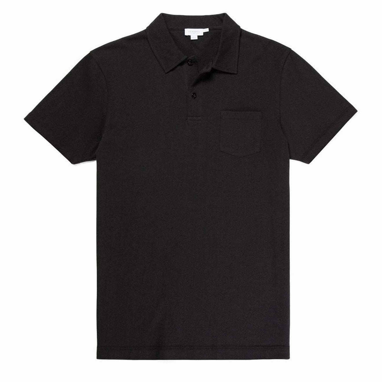 Dont Wait Save Today Shop Grab Savings Sunspel Riviera S/S Polo Shirt Black