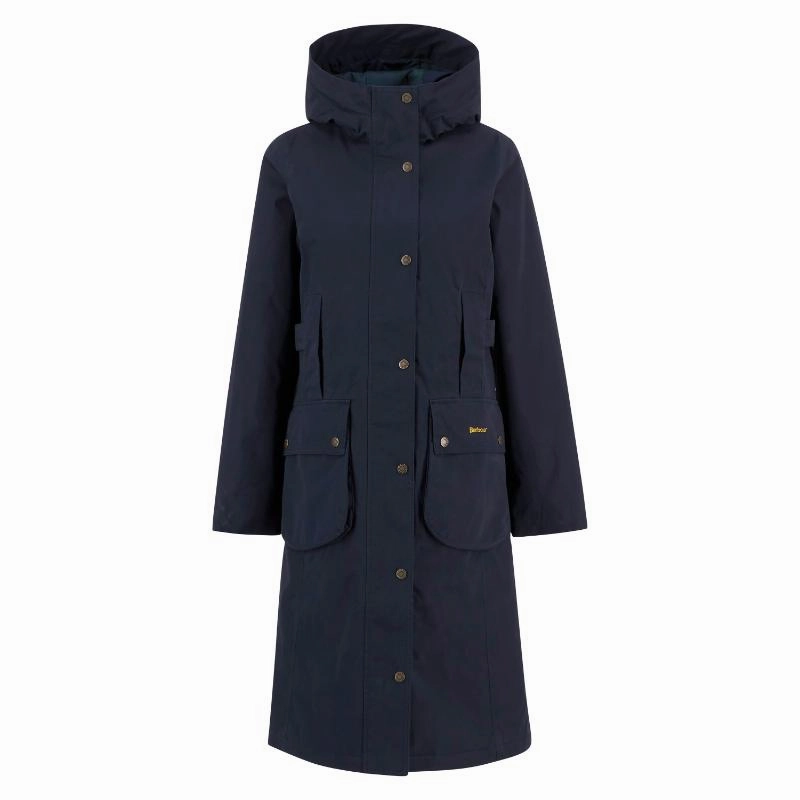 Dont Miss This Offer Biggest Savings Now Barbour Bamburgh Ladies Waterproof Jacket - Deep Navy/Blackwatch