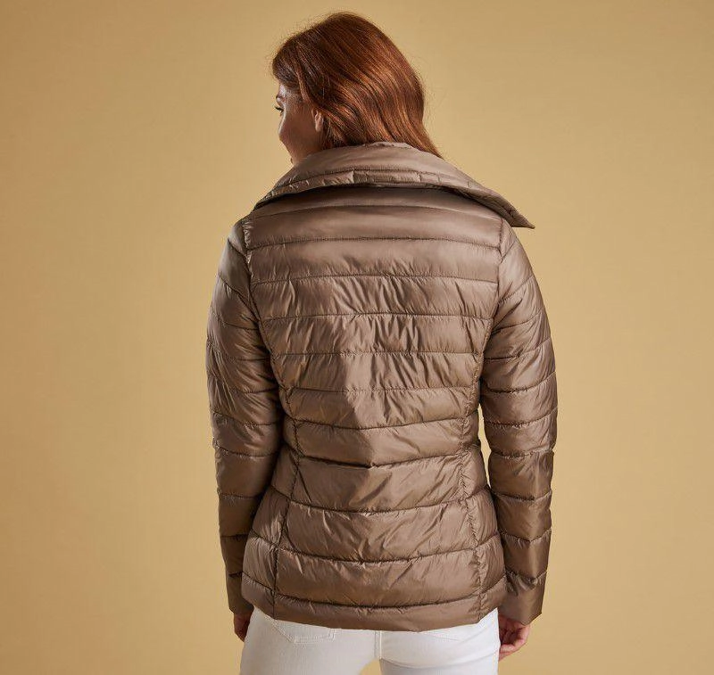 Barbour Drovers Ladies Quilted Jacket - Soft Gold Best Price Today