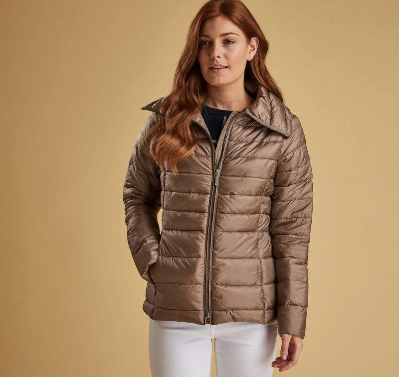 Shop Todays Picks Barbour Drovers Ladies Quilted Jacket - Soft Gold