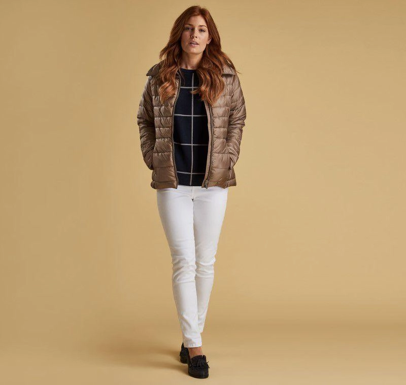 Barbour Drovers Ladies Quilted Jacket - Soft Gold Sweet Deal Today Price Drop Alert