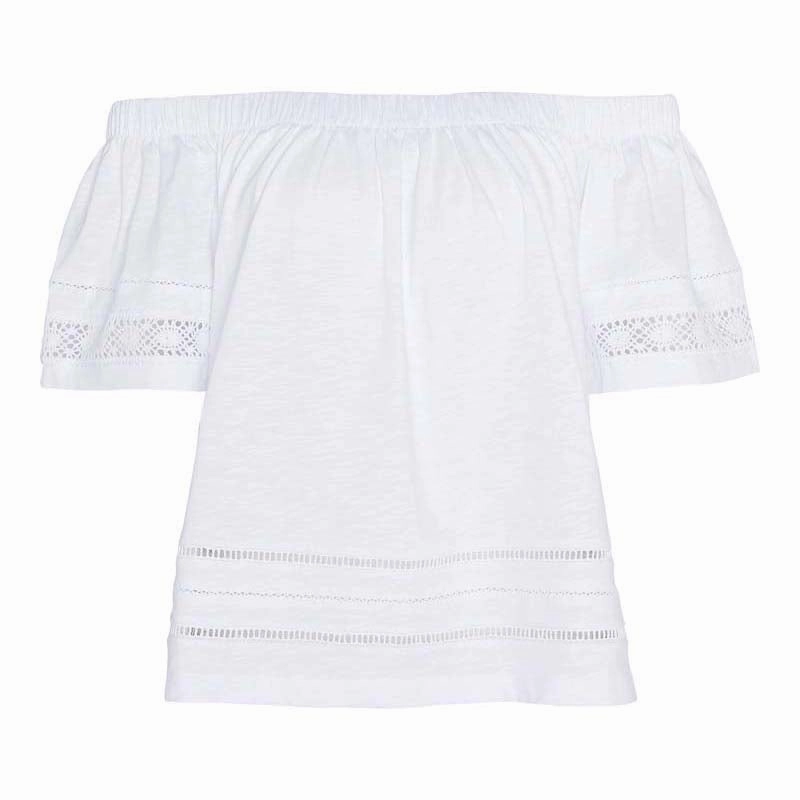 Barbour Ralee Ladies Top - White Shop the Savings