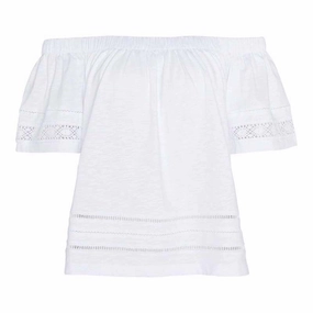 Barbour Ralee Ladies Top - White Shop the Savings