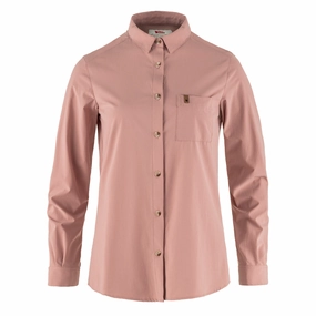 Fjallraven Womens Ovik Lite Shirt Ls Dusty Rose Flash Deal Today Save Big Online