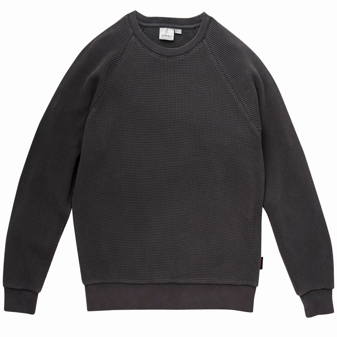 Gramicci Waffle Crew Pigment Black Limited Stock Deals
