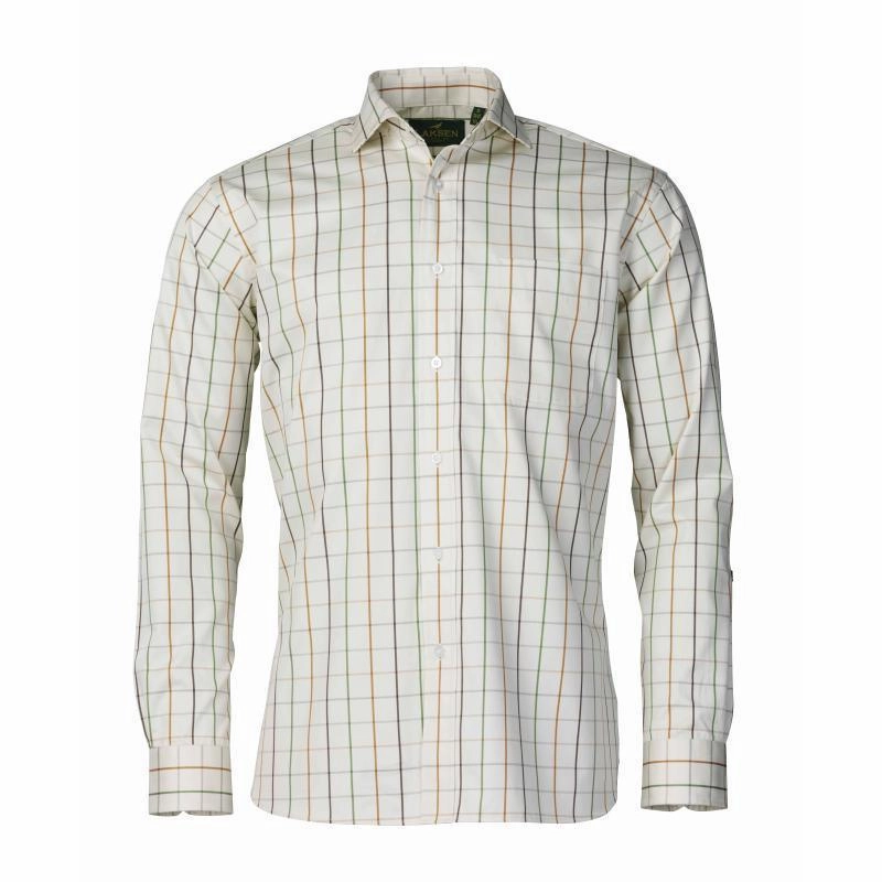 Gift Ideas Galore Grab It Fast Laksen Tattersall Mens Sporting Shirt - Bark Chilli/Green