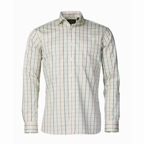 Laksen Tattersall Mens Sporting Shirt - Bark Chilli/Green Grab the Deal Now