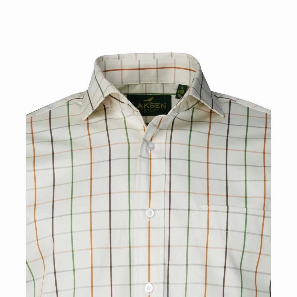 Trending Now Discount Online Deal Frenzy Laksen Tattersall Mens Sporting Shirt - Bark Chilli/Green