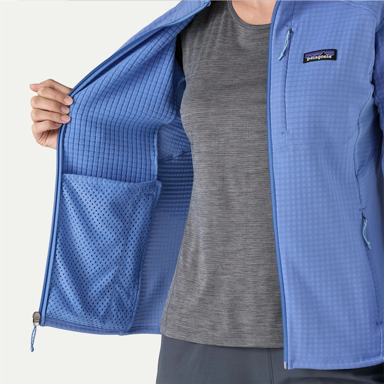 Grab the Deal Now Patagonia Womens R1 Jacket Abundant Blue