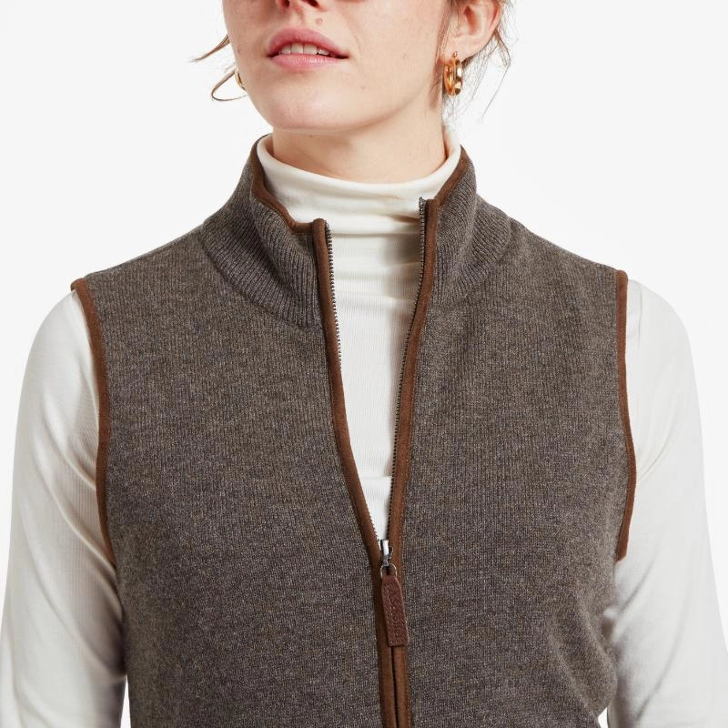 Schoffel Ladies Lambswool Aerobloc Gilet - Mole Best Price Online Hot Picks Today