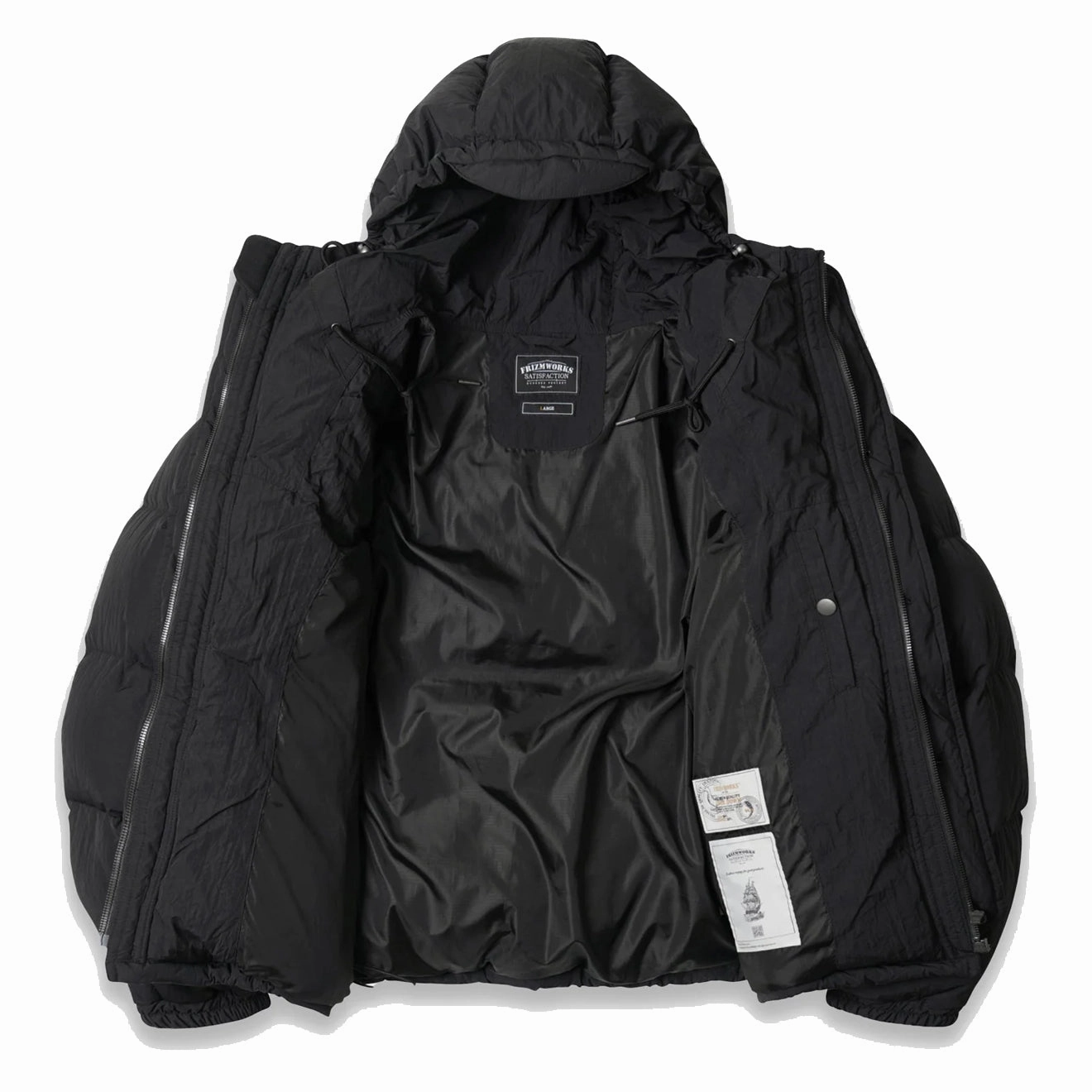 Frizmworks Smock Puffer Down Parka Black Perfect Gift Offer
