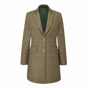 Alan Paine Surrey Tweed Mid-Length Ladies Coat - Sycamore Steal Todays Offer Flash Sale Now