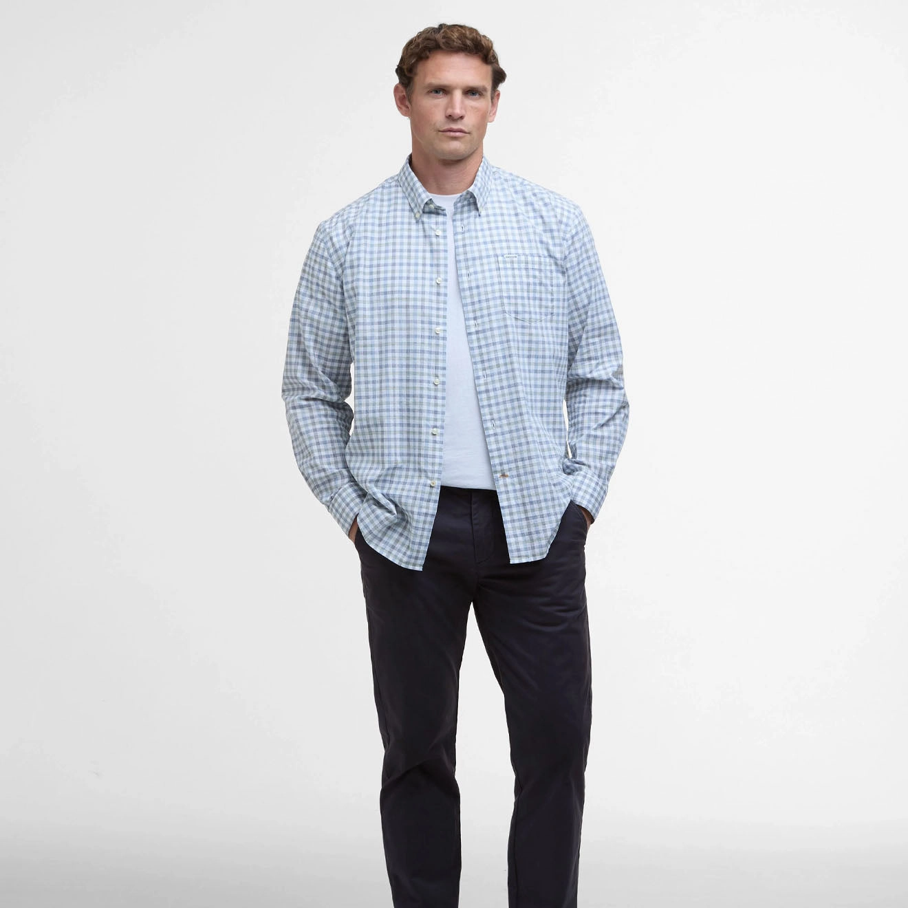 Barbour Ravenfield Checked Regular Fit Shirt Navy Trending Today Steal Hot Pick Sale