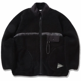 Gramicci X And Wander Jq Tape Fleece Jacket Black Today Only Special