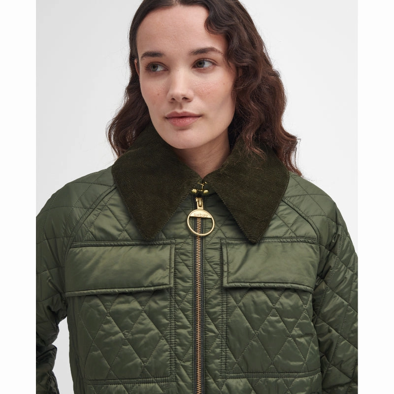 Limited Time Hot Deal Special Deal Frenzy Barbour Beauly Quilt Ladies Jacket - Olive/Ancient
