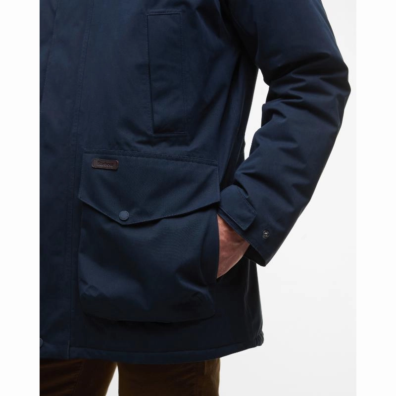 Barbour Farlam Mens Waterproof Jacket - Navy Weekend Sale Special