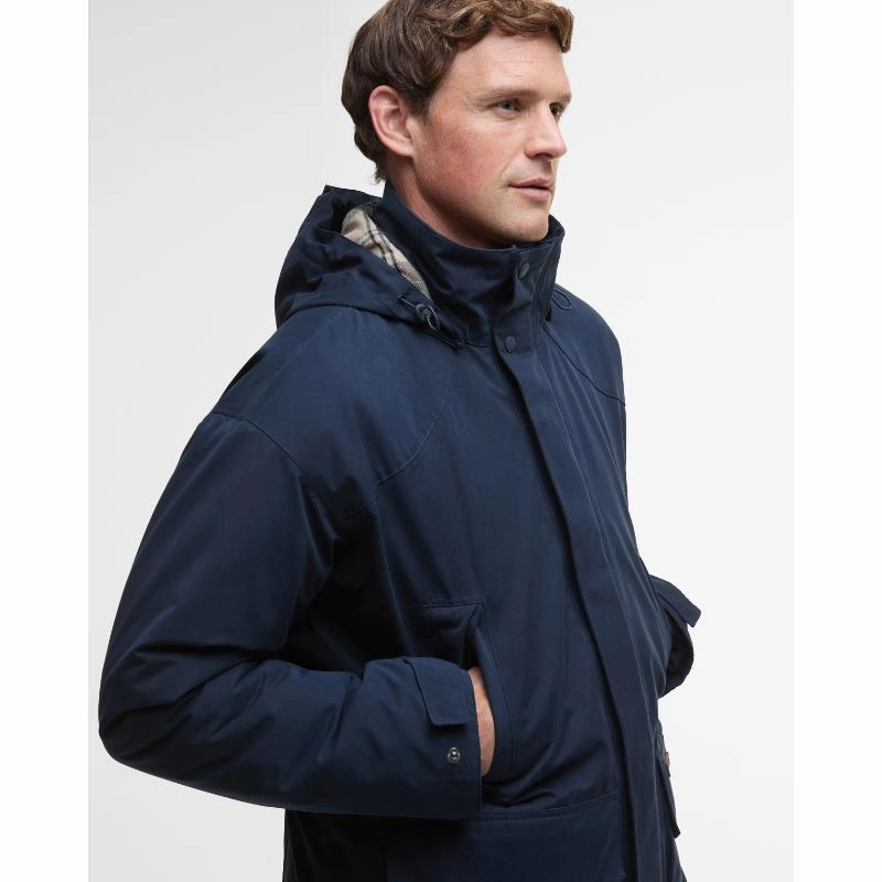 Hot Deal Alert Barbour Farlam Mens Waterproof Jacket - Navy