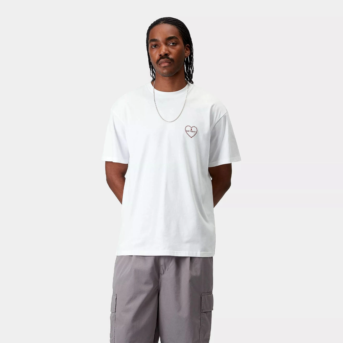 Carhartt Wip S/S Furoshiki T-Shirt White / Red Online Deal Frenzy Today Only Savings