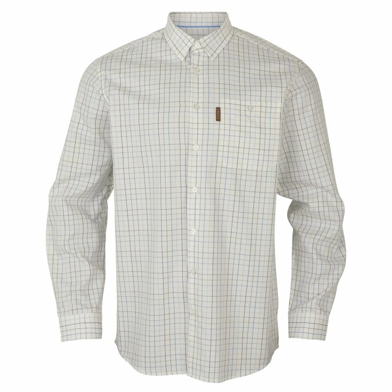 Save Big Today Grab the Deal Now Harkila Allerston Mens Shirt  - Strong Blue/White
