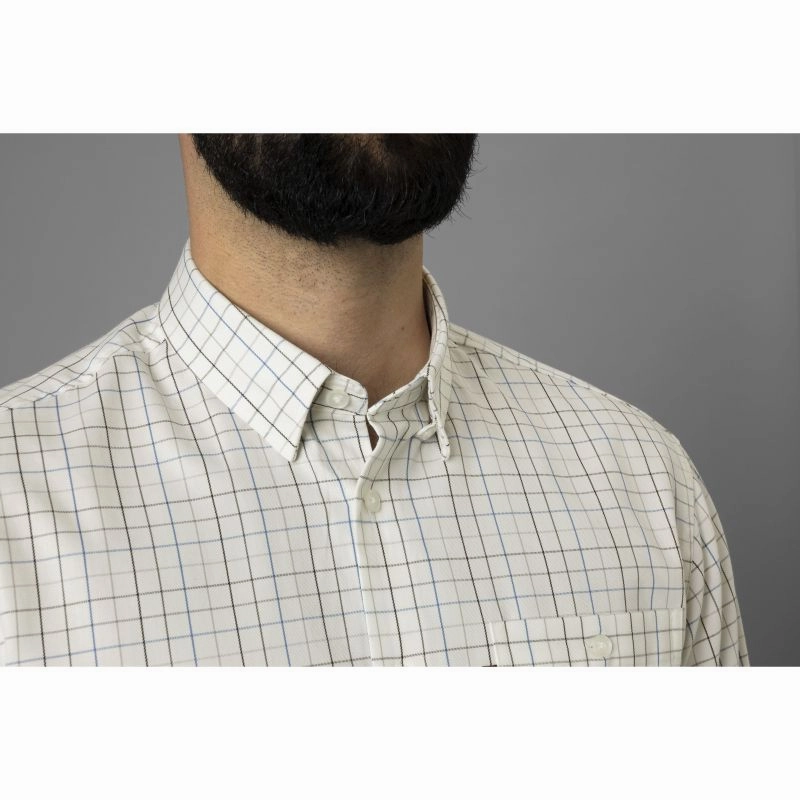 Limited Stock Hot Deal Harkila Allerston Mens Shirt  - Strong Blue/White