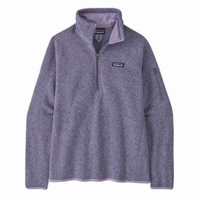 MustHave Clearance Patagonia Womens Better Sweater 1/4 Zip Concrete Purple