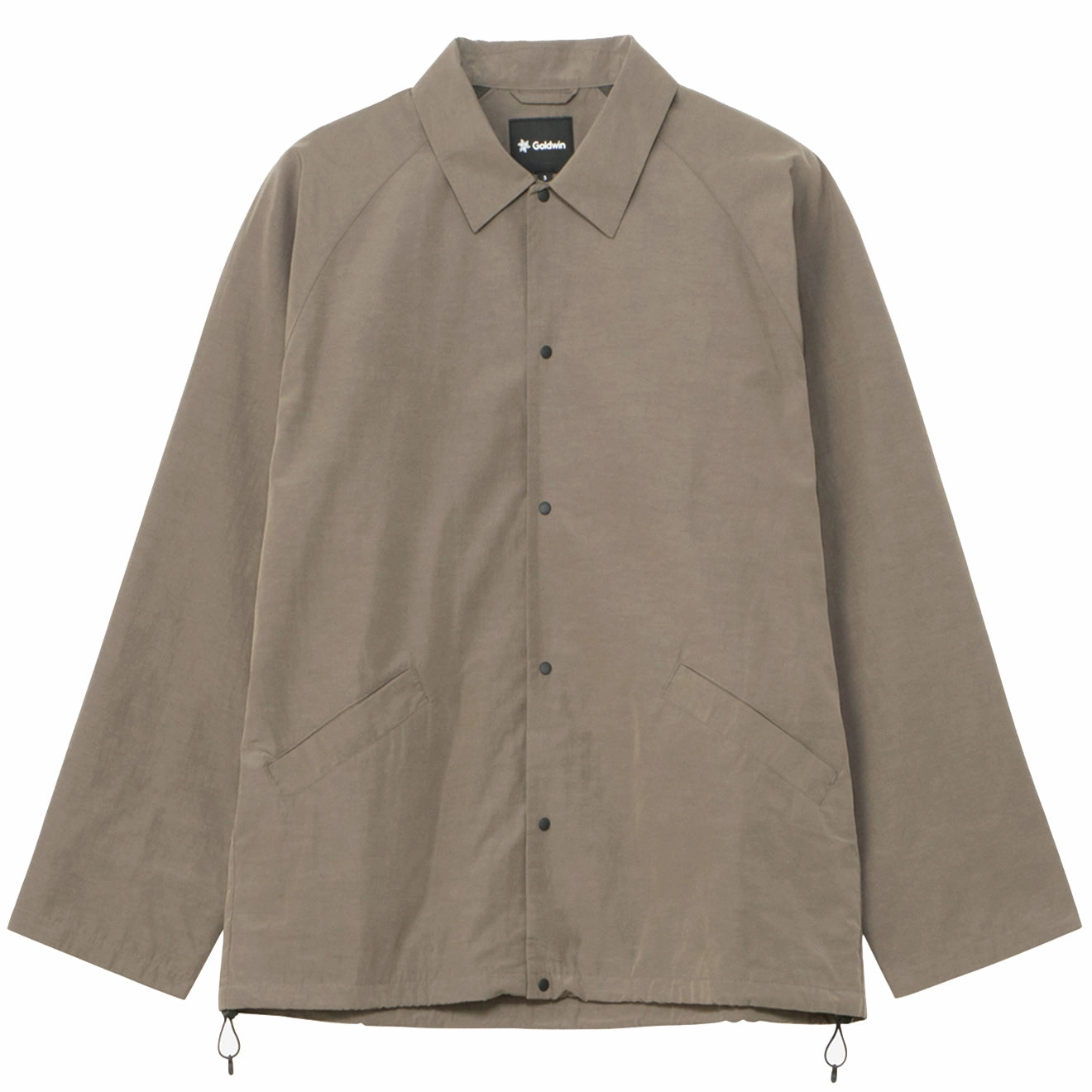 Goldwin Nylon Coach Jacket Taupe Gray Instant Savings Deal