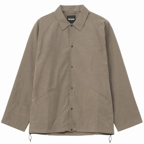 Instant Discount Goldwin Nylon Coach Jacket Taupe Gray