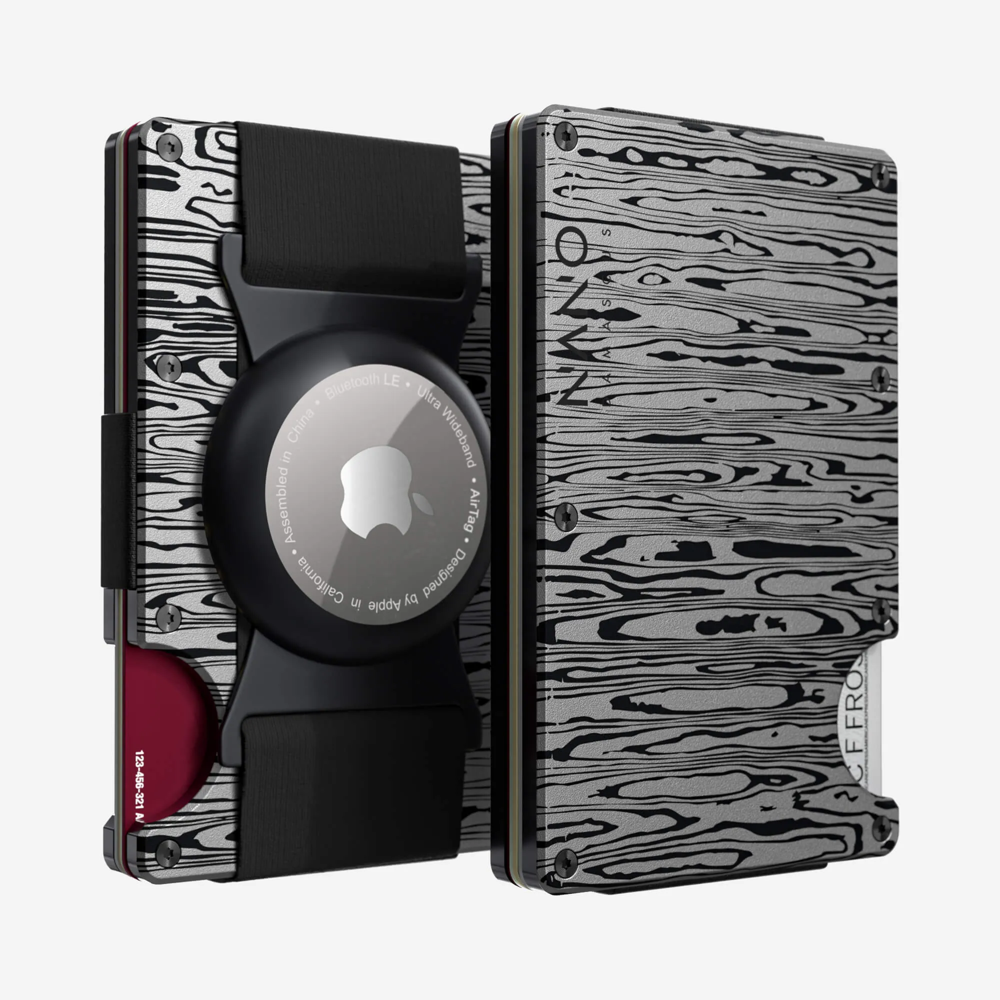 Airtag Cash Strap Wallet (Platinum Silver) Mega Sale Now