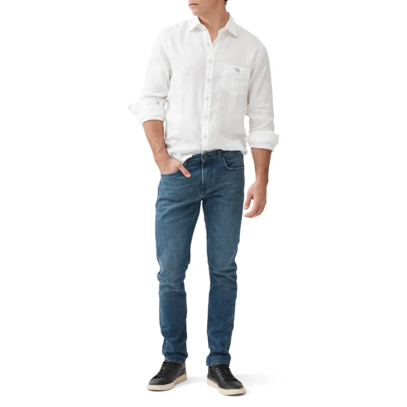Rodd & Gunn Oaro Slim Fit Mens Jeans - Bright Blue Shop Today Save Unmissable Deal Today
