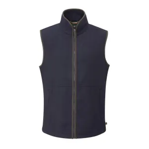 Alan Paine Berwick Mens Wool Gilet - Dark Navy Hot Sale Today