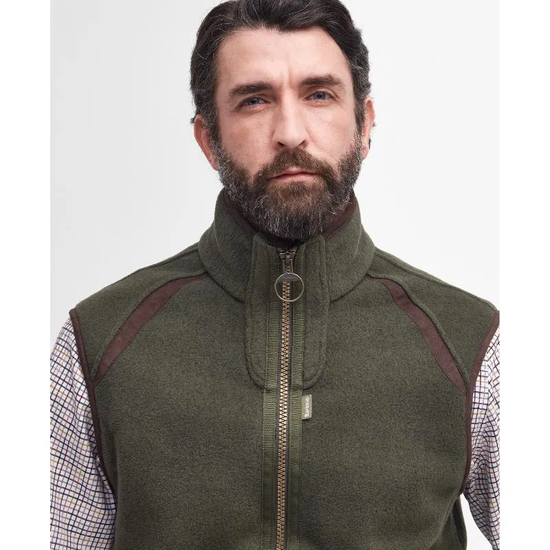Save More Online Trending Savings Now Barbour Langdale Mens Fleece Gilet - Olive