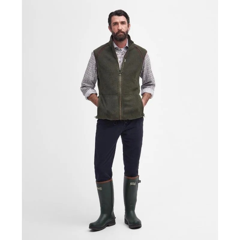 Barbour Langdale Mens Fleece Gilet - Olive Special Price Today Shop Save Today