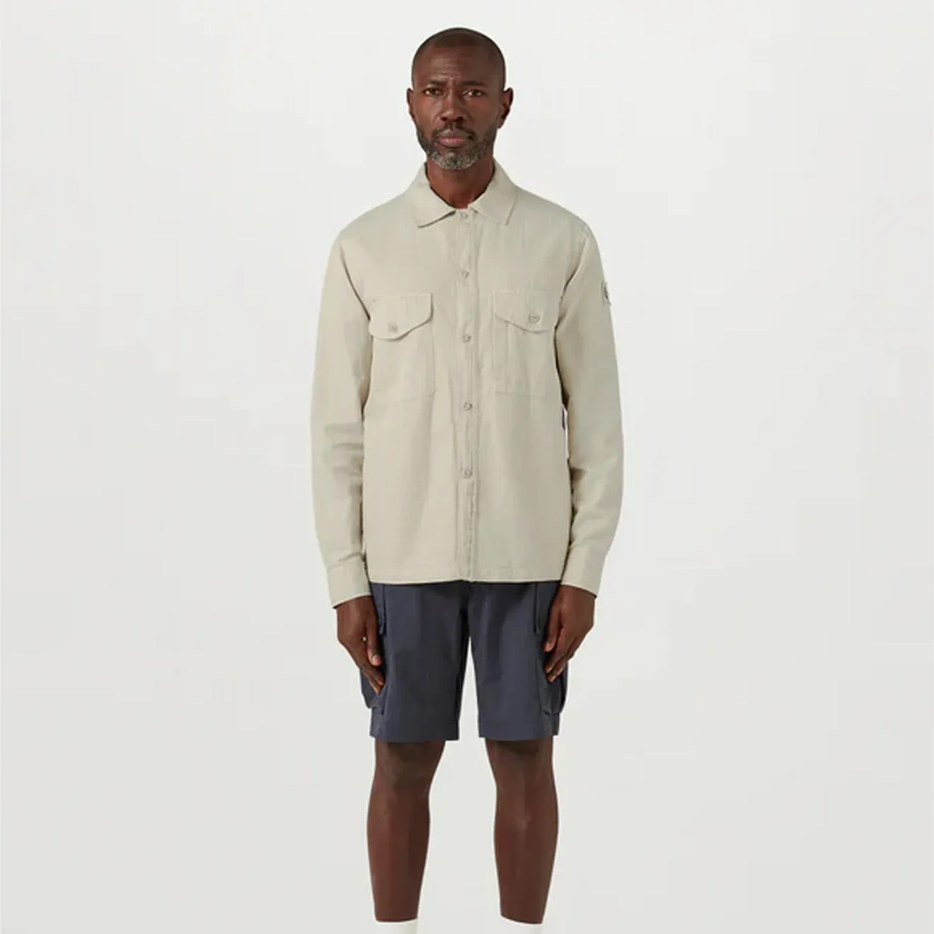 Belstaff Cs60 Overshirt Stone Beige Limited Time Offer Limited Stock Deals