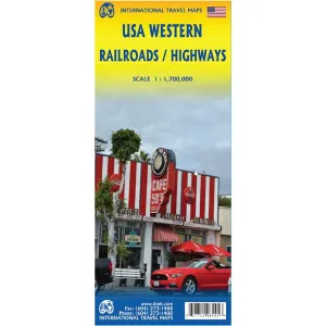 Shop the Savings Usa Western Railroads / Highways Map