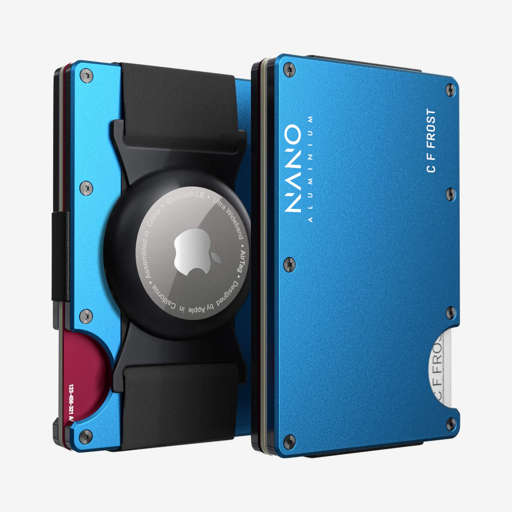 Personalised Airtag Cash Strap Wallet (Velocity Blue) Flash Offer Today