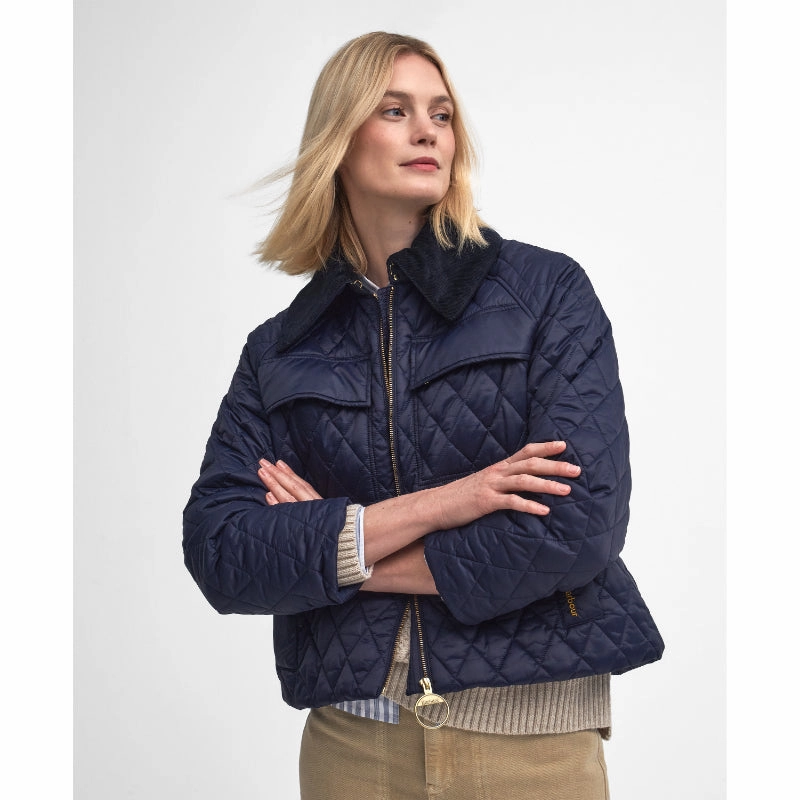 Shop Hot Picks Barbour Beauly Quilt Ladies Jacket - Navy/Classic