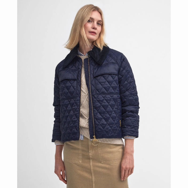 Barbour Beauly Quilt Ladies Jacket - Navy/Classic Online Deal Frenzy MustHave Steals