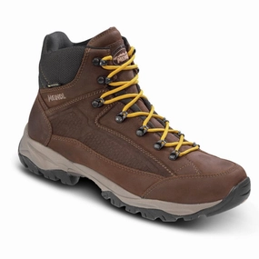 Shop Grab Savings Limited Stock Alert Meindl Baltimore Gore-Tex Mens Waterproof Boots - Chestnut/Mustard Yellow