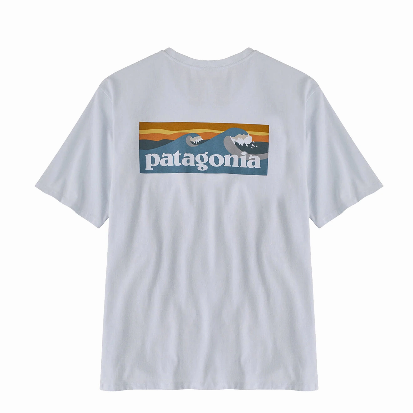 Today Only Special Instant Savings Deal Patagonia Boardshort Logo Pocket Responsibili-Tee White