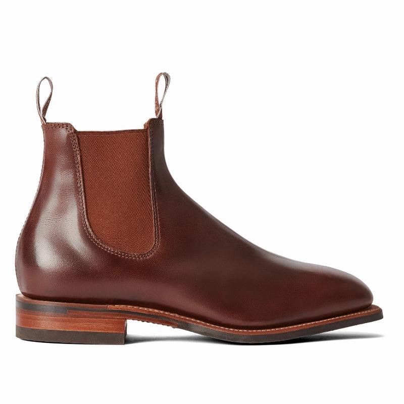 R.M.Williams Dynamic Flex Craftsman Mens Leather Boots - Mid Brown/Saddle Today Only Hot Pick Shop Hot Deals