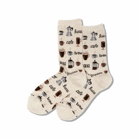 Hot Offer Frenzy Hot Offer Event Womens Coffee Crew Socks