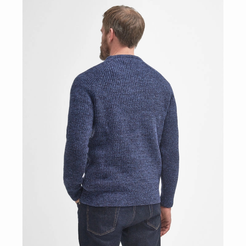Barbour Horseford Lambswool Crew Neck Mens Jumper - Navy MustHave Deal Price Drop Alert