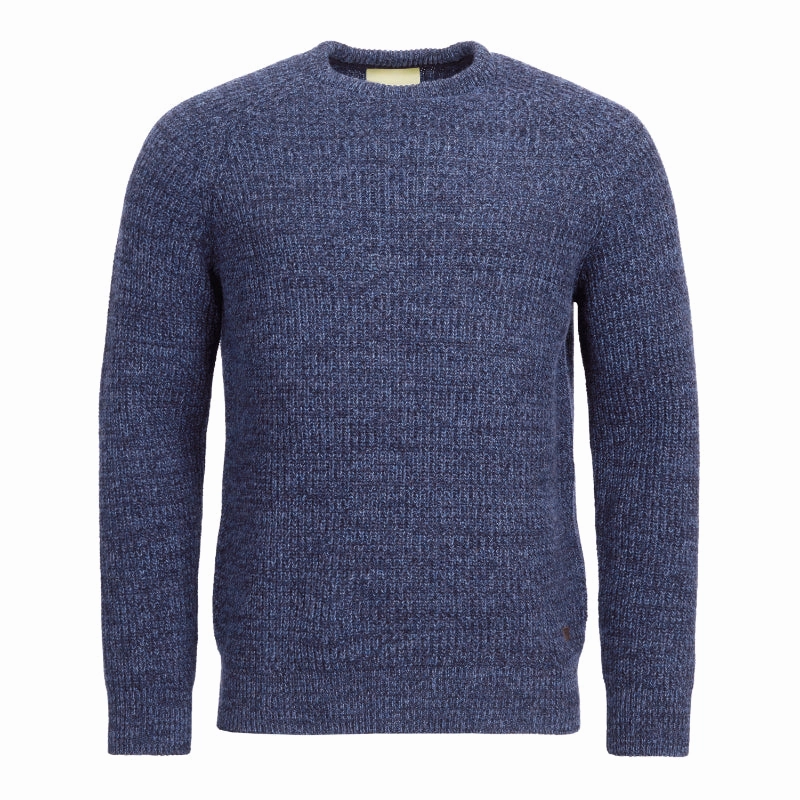 Special Offer Inside Barbour Horseford Lambswool Crew Neck Mens Jumper - Navy