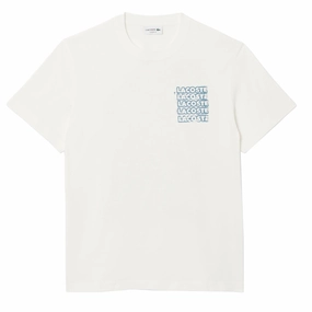 Steal Todays Offer Hot Deal Alert Lacoste Crocodile Blur Graffiti S/S Tee Flour / Limestone
