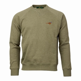 Laksen True Pheasant Mens Sweatshirt - Olive Melange Flash Pick Today