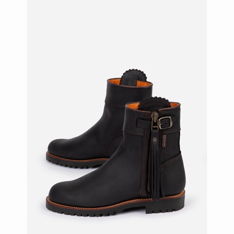 Hot Price Drop Penelope Chilvers Inclement Cropped Tassel Ladies Leather Boot - Black